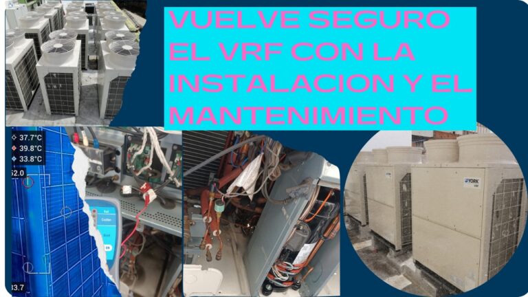 Instalación y mantenimiento de VRF con técnica de cambio de compresor.
